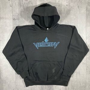Y2k Black Volcom Skateboard Hoodie